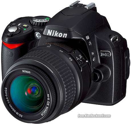 Nikon D40 nikkor 1855 lens tamron 70300 lens