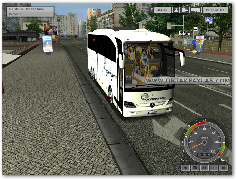 Euro Truck Simulator Otogarlı Otobüs Modu Türkçe (ETS Bus Mod) Bilgibak